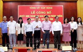 Thành lập Ban Chỉ đạo phòng, chống tham nhũng, tiêu cực tỉnh Tây Ninh