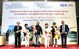 Lâm Đồng: Đón chuyến bay quốc tế đầu tiên sau hơn 2 năm tạm ngừng