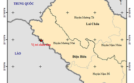 Động đất 3,6 độ Richter ở Điện Biên