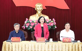 Đoàn kiểm tra của Bộ Chính trị làm việc với Ban Thường vụ Tỉnh ủy Nam Định