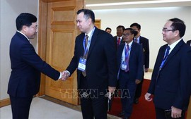 Phó Thủ tướng Thường trực Phạm Bình Minh tiếp xã giao Trưởng các Đoàn dự Hội nghị ACCSM 21