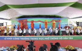 Khởi công xây trường mới ở Long An do VPBank tài trợ 100 tỷ đồng
