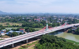 Chính thức thông xe cầu vượt sông lớn nhất tỉnh Thái Nguyên