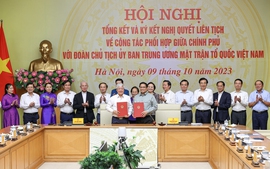 Nâng cao hiệu quả phối hợp công tác giữa Chính phủ với Đoàn Chủ tịch Ủy ban Trung ương Mặt trận Tổ quốc Việt Nam