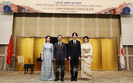 Chủ tịch nước Võ Văn Thưởng dự lễ kỷ niệm 50 năm thiết lập quan hệ ngoại giao Việt Nam - Nhật Bản