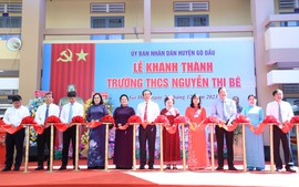 Khánh thành trường học mang tên Anh hùng Lực lượng vũ trang Nguyễn Thị Bé