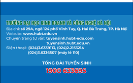 Trường Đại học KD&CN Hà Nội tuyển sinh ĐH liên thông chính quy năm học 2023 - 2024