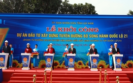 Hà Nam khởi công tuyến đường bộ kết nối các khu vực di sản