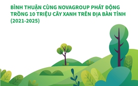 Infographics: Bình Thuận cùng NovaGroup phát động trồng 10 triệu cây xanh trên địa bàn tỉnh (2021-2025)