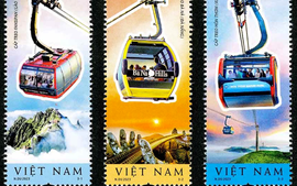 Phát hành bộ tem giới thiệu cáp treo Việt Nam