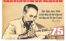 Phát hành bộ tranh cổ động tuyên truyền kỷ niệm 75 năm Ngày Chủ tịch Hồ Chí Minh ra Lời kêu gọi "Thi đua ái quốc" (11/6/1948-11/6/2023)