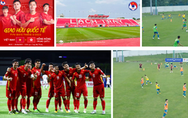 Đội tuyển Việt Nam thời HLV  Philippe Troussier chuẩn bị cho trận giao hữu quốc tế đầu tiên