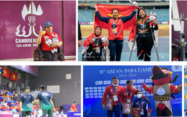 Bảng tổng sắp huy chương ASEAN Para Games 12: Đoàn Việt Nam giành 18 HCV ngày ra quân