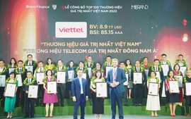 Viettel tiếp tục được công nhận là Thương hiệu giá trị nhất Việt Nam năm 2023