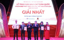 94 tác phẩm được trao giải báo chí về văn hóa, thể thao, du lịch