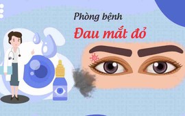 Infographics: Cách phòng, ngăn ngừa lây lan bệnh đau mắt đỏ