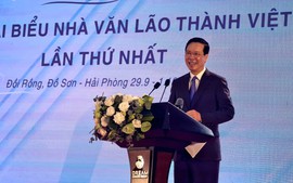 Cuộc đời và tác phẩm của các nhà văn lão thành là biểu tượng đẹp của sự thống nhất trong lý tưởng và hành động