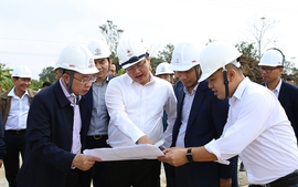 Bàn giao vị trí móng dự án đường dây 500KV đoạn NMNĐ Nam Định 1 - Thanh Hóa trong tháng 1