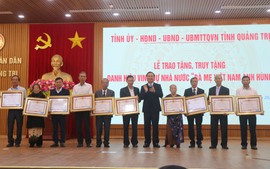 Quảng Trị trao và truy tặng danh hiệu 'Bà mẹ Việt Nam Anh hùng'