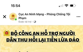 Trang thông tin tên cơ quan công an giúp lấy lại tiền lừa đảo đều là mạo danh