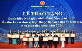 Tôn vinh các Nhà giáo Nhân dân, Nhà giáo Ưu tú và Nhà giáo tiêu biểu năm 2024