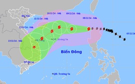 Bão số 7 mạnh cấp 14, biển động dữ dội