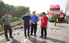 Triển khai đồng bộ các giải pháp bảo đảm ATGT tuyến cao tốc Cam Lộ-La Sơn