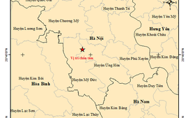 Xảy ra động đất 4 độ Richter tại huyện Mỹ Đức, Hà Nội