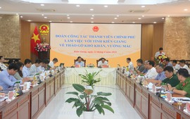 Đoàn công tác của Thành viên Chính phủ làm việc tại Kiên Giang