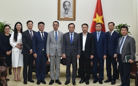 Phó Thủ tướng Trần Lưu Quang tiếp Phó Chủ tịch Huawei khu vực châu Á - Thái Bình Dương