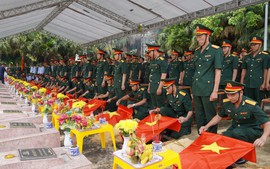 Quảng Bình, Quảng Trị: Truy điệu, an táng 28 hài cốt liệt sĩ hy sinh tại Lào