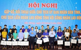 Lãnh đạo Bắc Giang gặp gỡ, lắng nghe tâm tư nguyện vọng của công nhân lao động