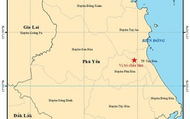 Xảy ra động đất 3,5 độ Richter tại tỉnh Yên Bái và Phú Yên