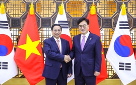 Thủ tướng Phạm Minh Chính hội kiến Chủ tịch Quốc hội Hàn Quốc