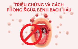 Infographics: Triệu chứng và cách phòng ngừa bệnh bạch hầu