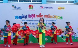 Trải nghiệm 'Em vẽ sắc màu tình nguyện' đầy ý nghĩa