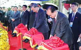 Tổng Bí thư Tô Lâm dự Lễ khánh thành tượng Chủ tịch Hồ Chí Minh tại Triều Tiên
