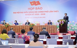 TỔNG THUẬT: Họp báo về kết quả Đại hội đại biểu Đảng bộ Chính phủ lần thứ I
