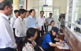 Phó Thủ tướng Mai Văn Chính kiểm tra mô hình chính quyền 2 cấp tại Đồng Tháp