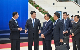 Chủ tịch nước Lương Cường kiểm tra buổi tổng duyệt Lễ mở ký Công ước Hà Nội