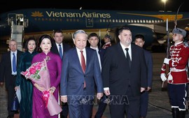 Tổng Bí thư Tô Lâm và Phu nhân bắt đầu thăm chính thức Cộng hòa Bulgaria