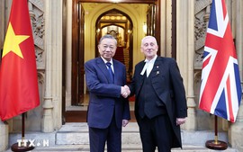 Tổng Bí thư Tô Lâm hội kiến Chủ tịch Hạ viện Anh Lindsay Hoyle