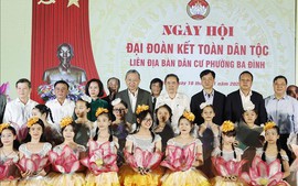 Tổng Bí thư Tô Lâm dự Ngày hội Đại đoàn kết dân tộc tại phường Ba Đình, Hà Nội