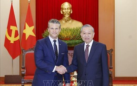 Tổng Bí thư Tô Lâm tiếp Bộ trưởng Bộ Chiến tranh Hoa Kỳ Pete Hegseth