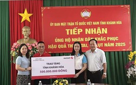 Vietlott và Cục Công sản tiếp sức người dân Khánh Hòa vượt khó sau bão lũ