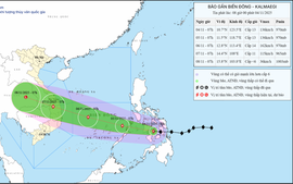 Bão KALMAEGI di chuyển nhanh, cường độ mạnh khi vào Biển Đông