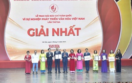 Giải Báo chí toàn quốc ‘Vì sự nghiệp phát triển Văn hóa Việt Nam’: Lan tỏa các giá trị tốt đẹp đến cộng đồng