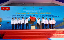 Petrovietnam gắn biển hạng mục trọng yếu Dự án Phát triển mỏ khí Lô B-Ô Môn