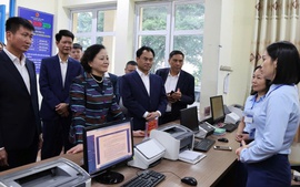 Phó Thủ tướng Phạm Thị Thanh Trà kiểm tra hoạt động chính quyền địa phương 2 cấp tại xã Mường Khương, Lào Cai