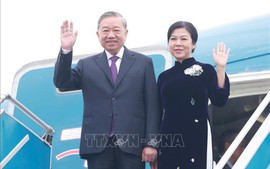 Tổng Bí thư Tô Lâm và Phu nhân lên đường thăm cấp Nhà nước tới Lào